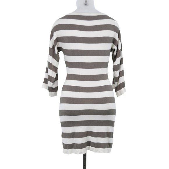 Trina Turk Striped Batwing Silk Sweater Dress (XS) - Picture 3 of 3